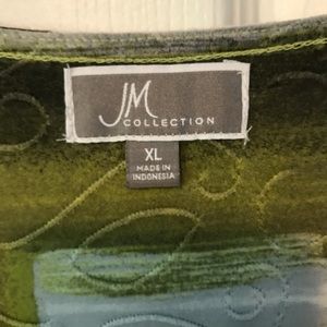 JM Collection Tops - JM Collection by Macy’s gray & lime tunic JM Collection Tops - JM Collection by Macy’s gray & lime tunic